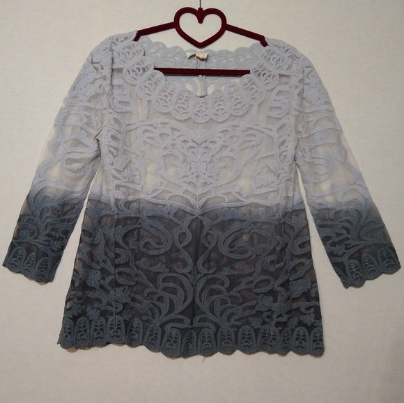 Anthropologie Meadow Rue Caela Blue Ombré … - Picture 2 of 8